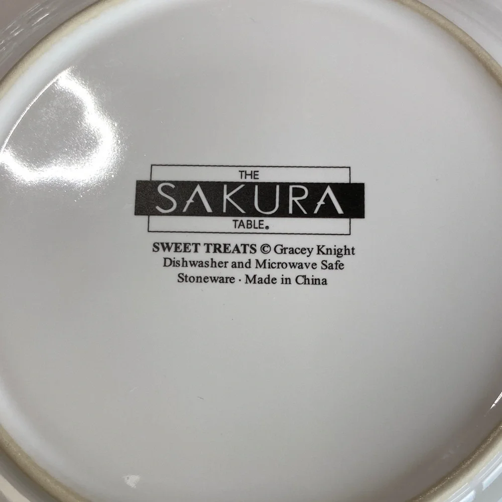 The Sakura Table Sweet Treats Parisian Decorative 9”Plates Set of 4